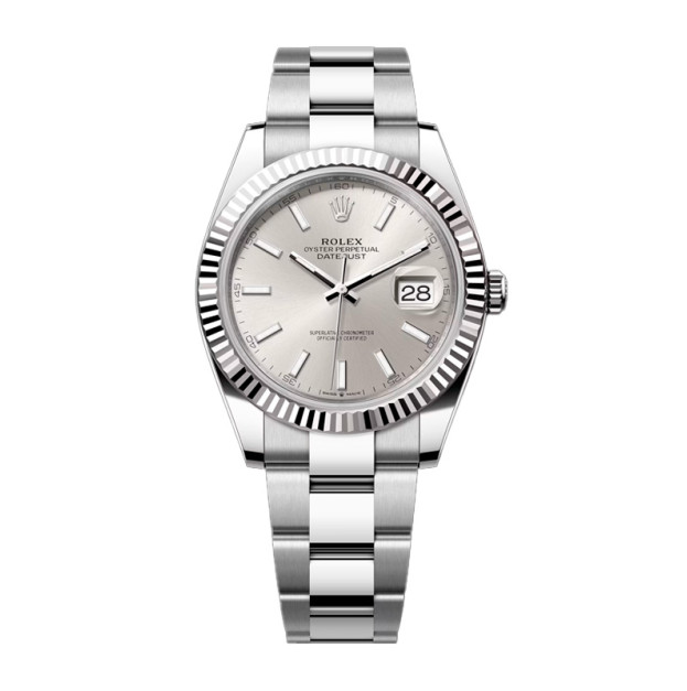 Rolex Datejust 41mm Oyster Steel White Gold