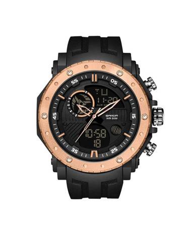 Sanda 6012 Black-Rose Gold