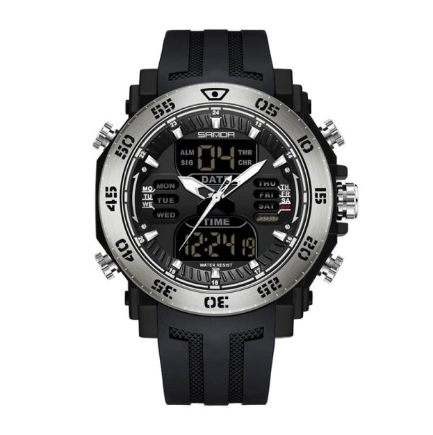 Sanda 6029 Black-Silver