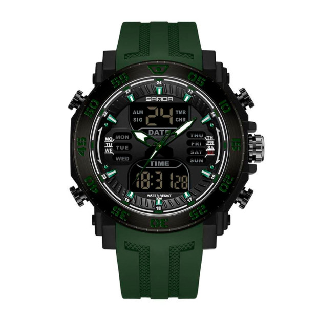 Sanda 6029 Army Green-Black